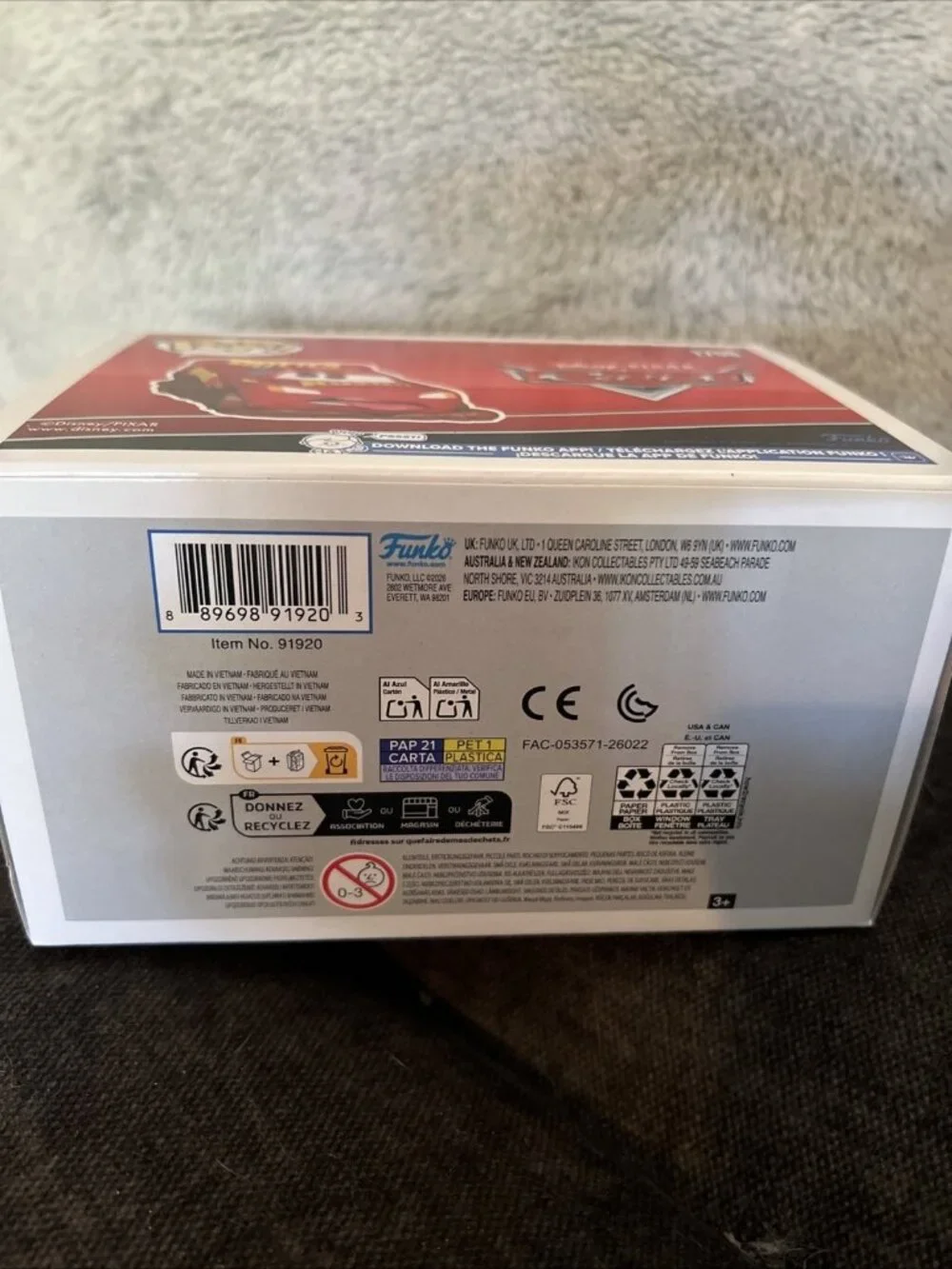Funko Pop! CARS #1708 Lightning McQueen Funko Exclusive